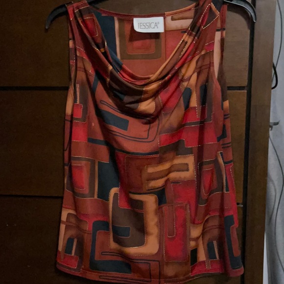 Cowl neck flowy top - Picture 1 of 4